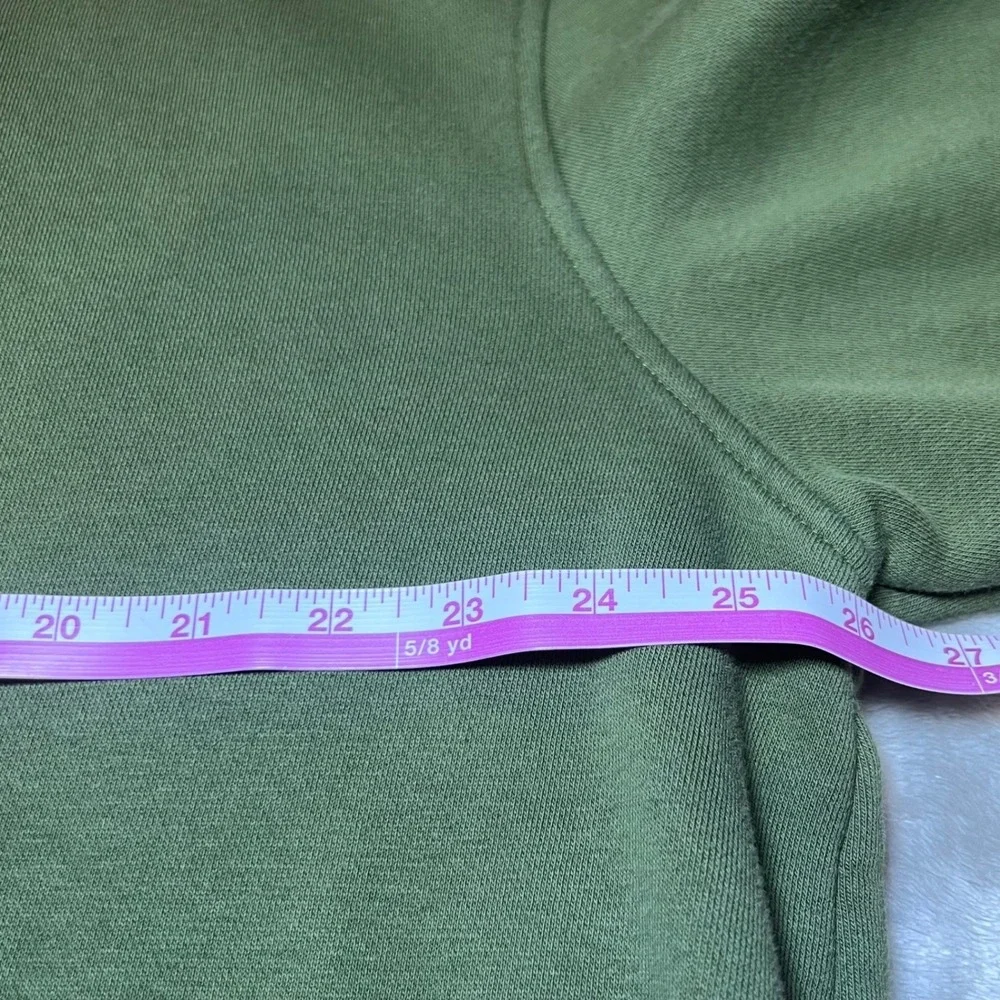 Levis Mens Size XL Green Sweatshirt Relaxed Fit Crew Neck Fleece Pullover Comfy‎